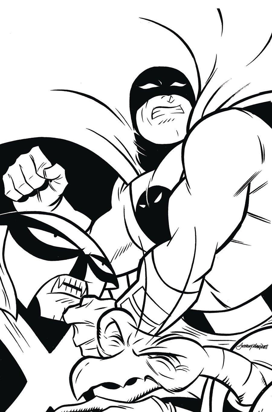 Space Ghost Vol 4 #12 Cover I Incentive Anthony Marques Line Art Virgin Cover