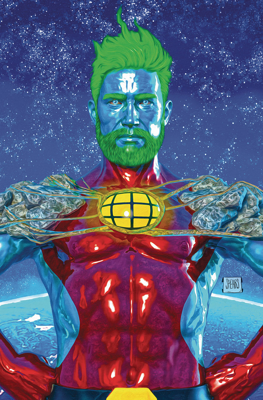 Captain Planet #1 Cover I Dynamite Metal Premium Mark Spears Cover