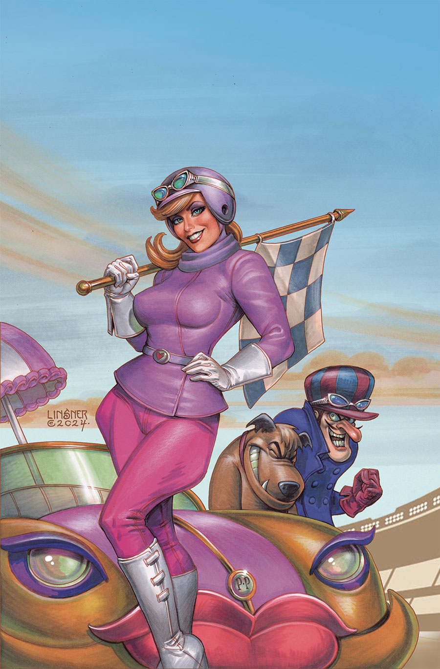 Giant-Size Wacky Races #1 (One Shot) Cover E Dynamite Metal Premium Joseph Michael Linsner Cover