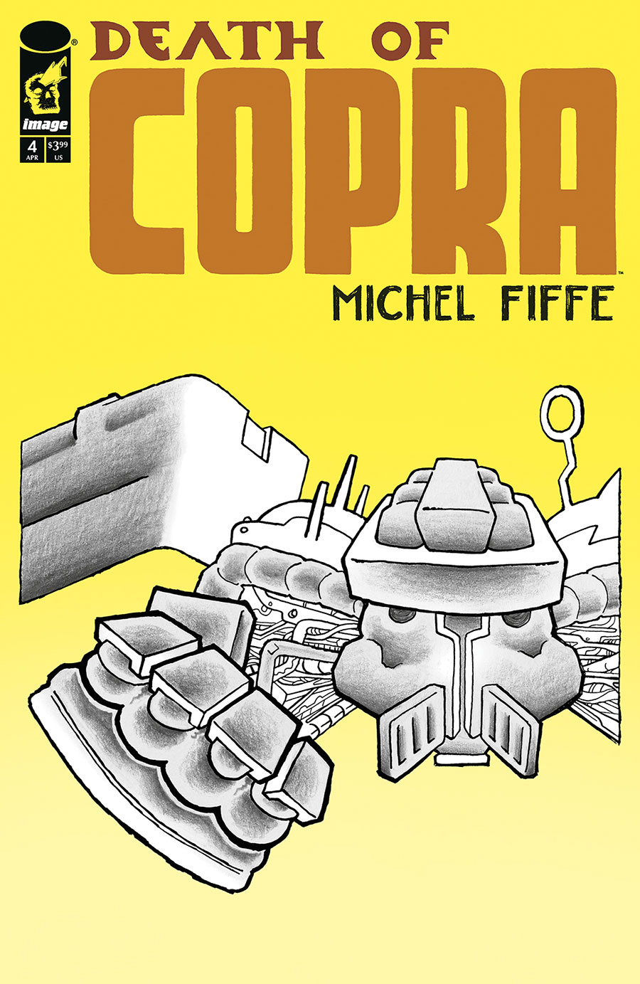 Death Of Copra #4 Cover B Variant Michel Fiffe Yellow Cover