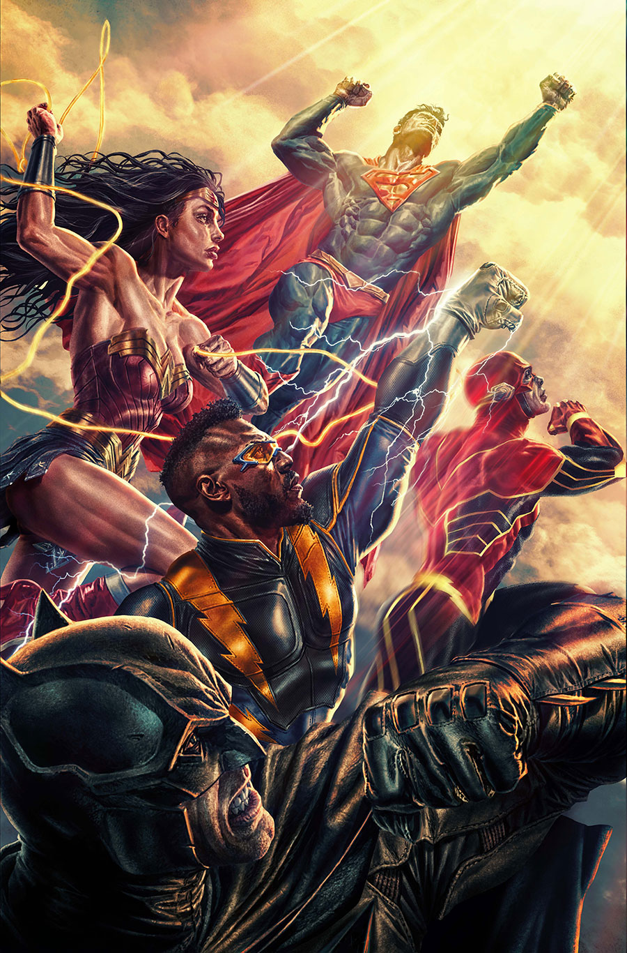 Justice League Unlimited #6 Cover B Variant Lee Bermejo Card Stock Cover (DC All In)(We Are Yesterday Part 2)