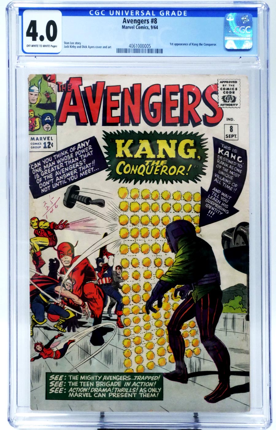 Avengers #8 Cover D CGC 4.0