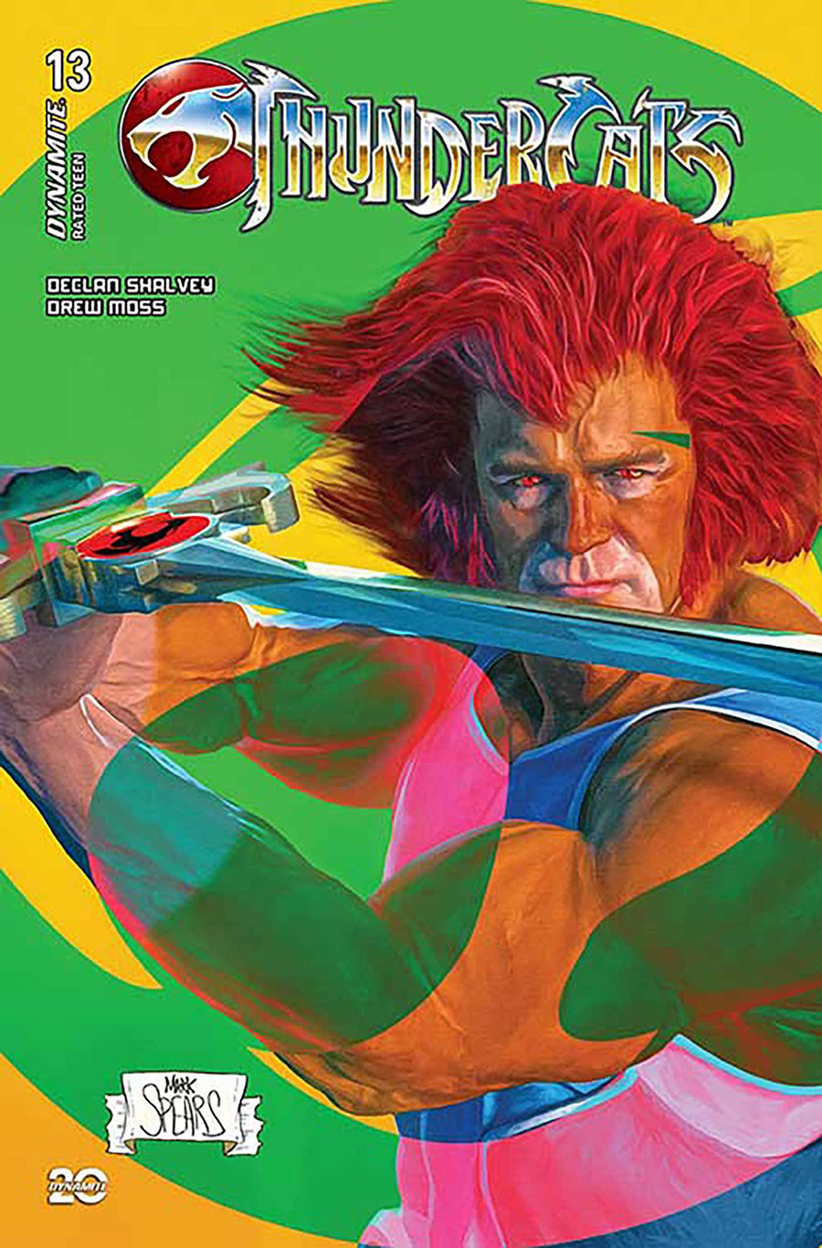 Thundercats Vol 3 #13 Cover Z Incentive Mark Spears Green Background Variant Cover