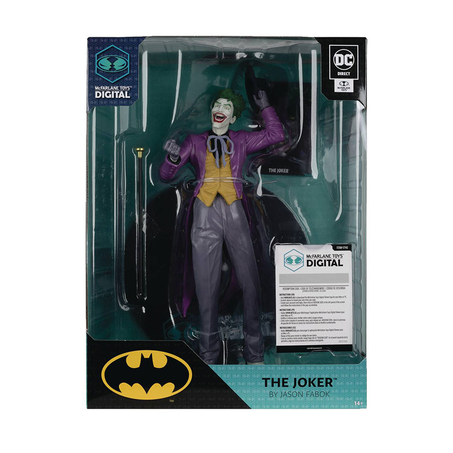 DC McFarlane Digital Joker By Jason Fabok 12-Inch Figurine