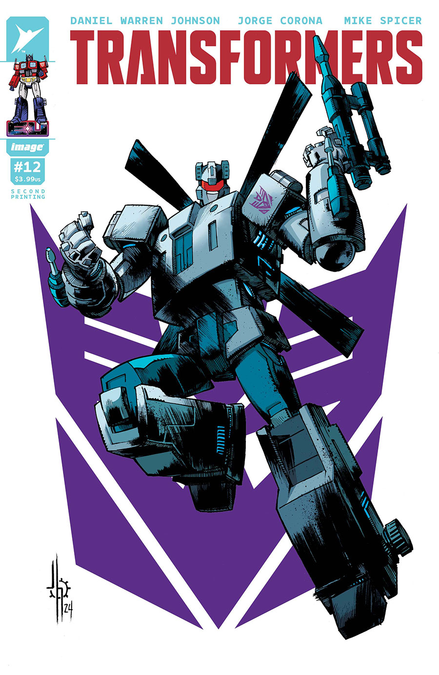 Transformers Vol 5 #12 Cover F 2nd Ptg A Jason Howard Decepticon Variant Cover