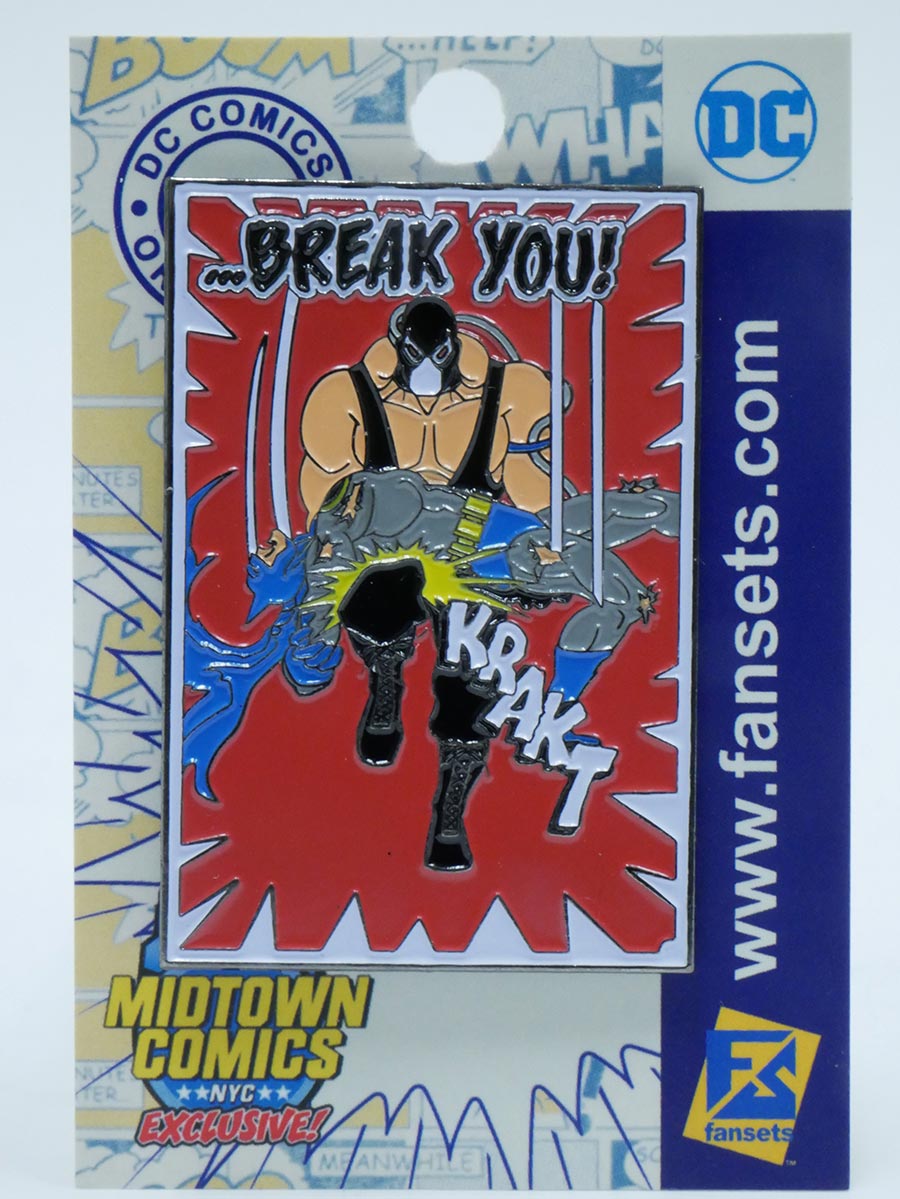 Batman Bane Break You Midtown Exclusive Pin