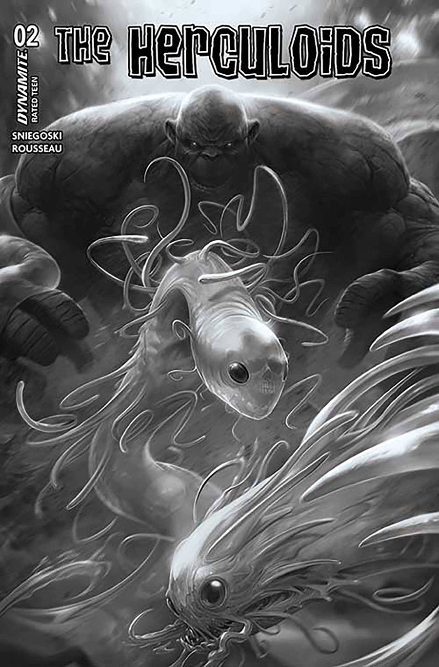 Herculoids #2 Cover V Incentive Francesco Mattina Black & White Cover