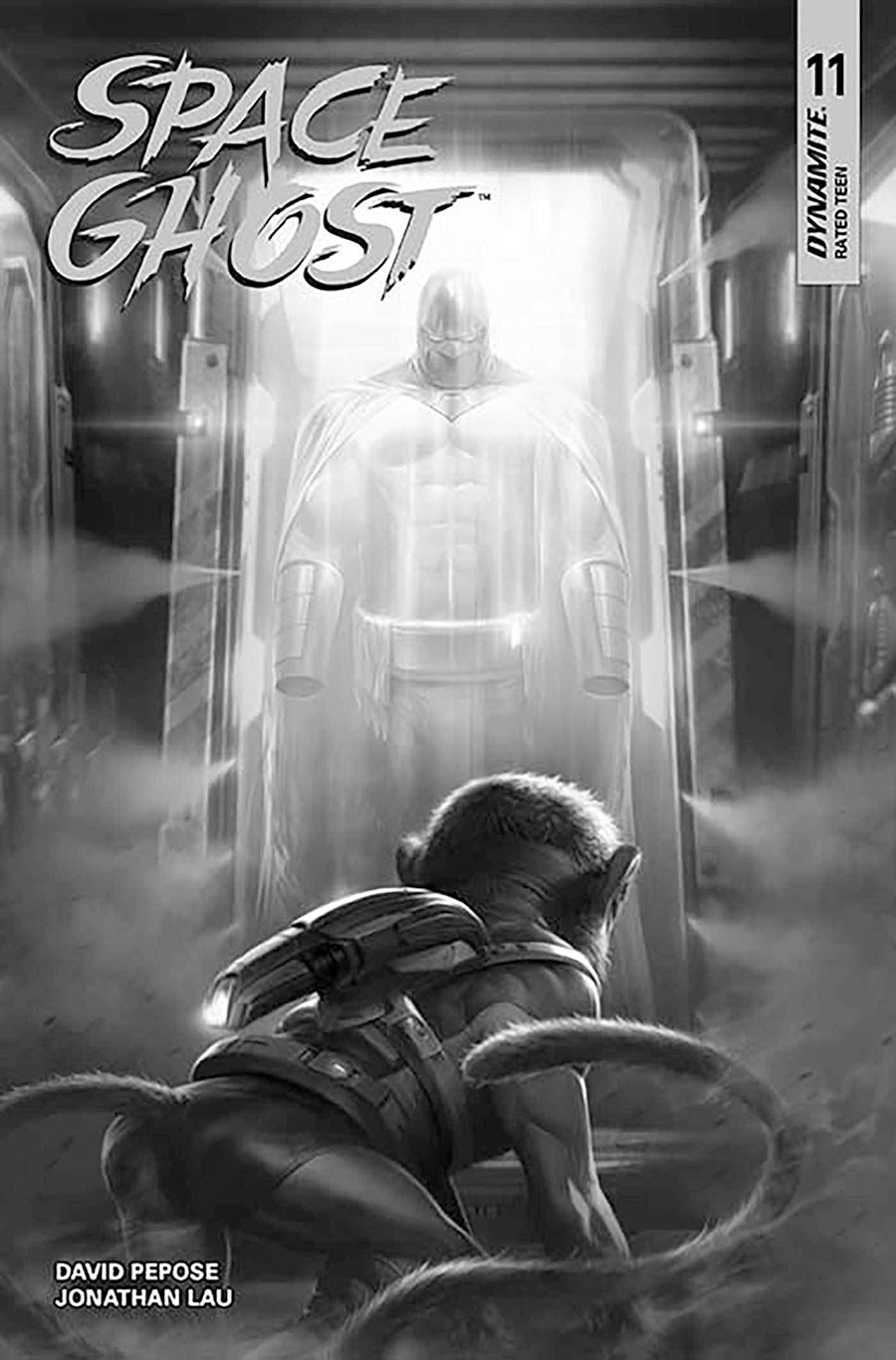 Space Ghost Vol 4 #11 Cover N Incentive Francesco Mattina Black & White Cover