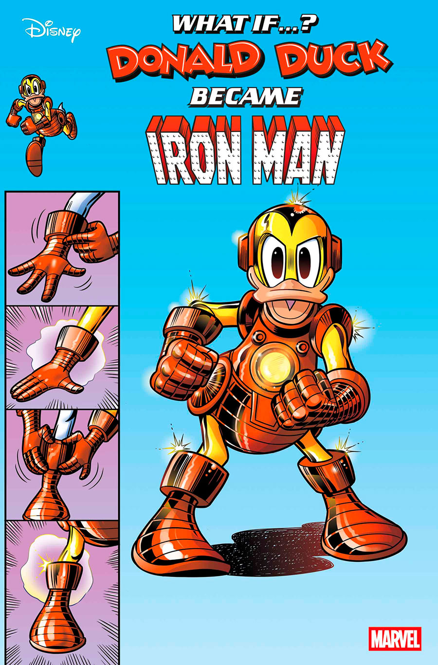 Marvel & Disney What If Donald Duck Became Iron Man #1 (One Shot) Cover A Regular Donald Soffritti Cover