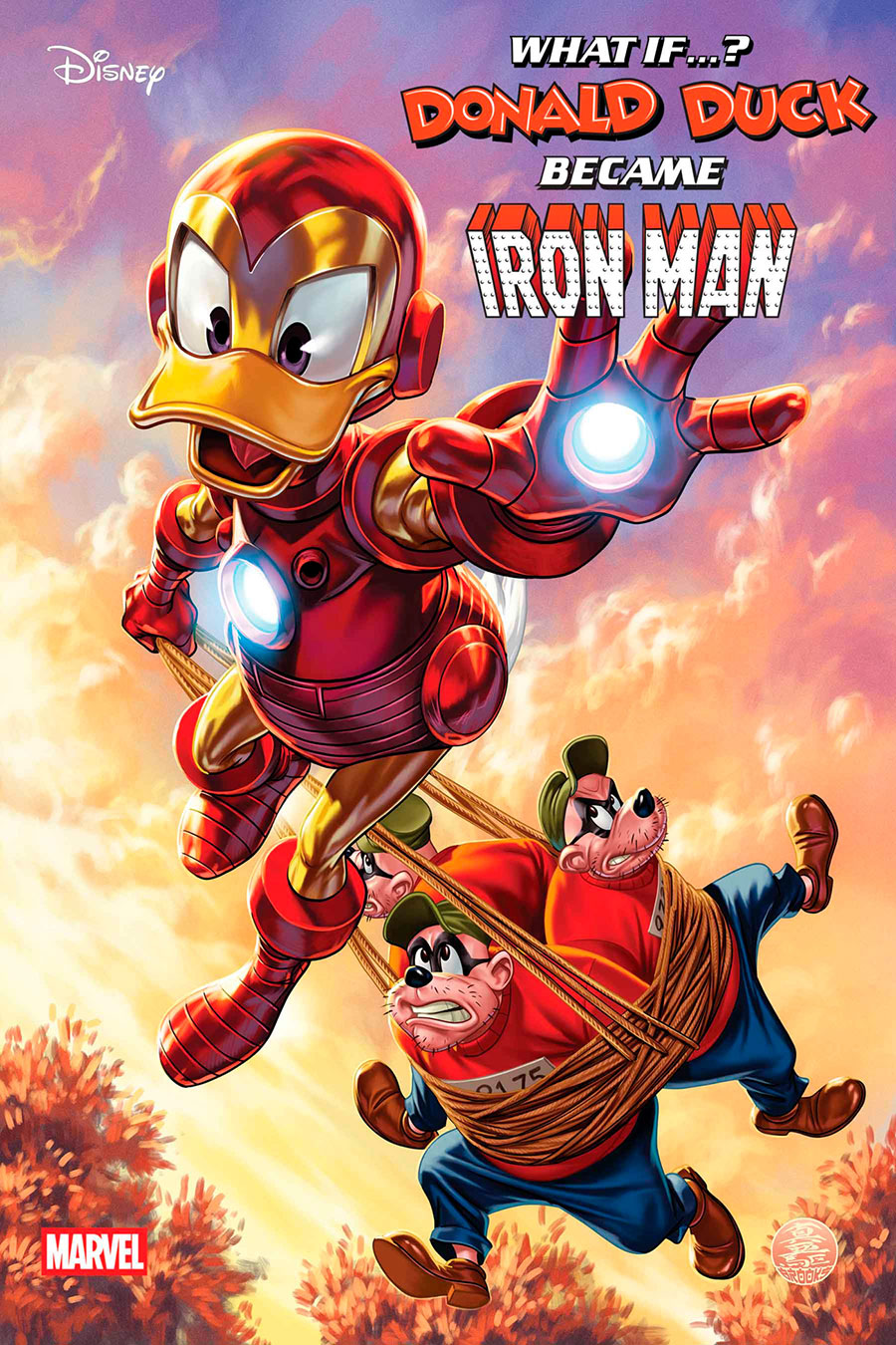 Marvel & Disney What If Donald Duck Became Iron Man #1 (One Shot) Cover B Variant Mark Brooks Cover