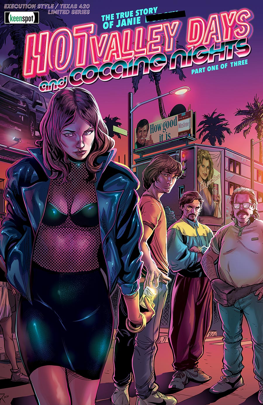 Hot Valley Days And Cocaine Nights (Keenspot Entertainment) #1 Cover C Variant Holofoil Cover