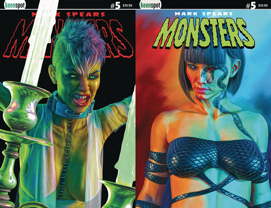 Mark Spears Monsters #5 Cover F Variant Mark Spears Holofoil Flip Cover