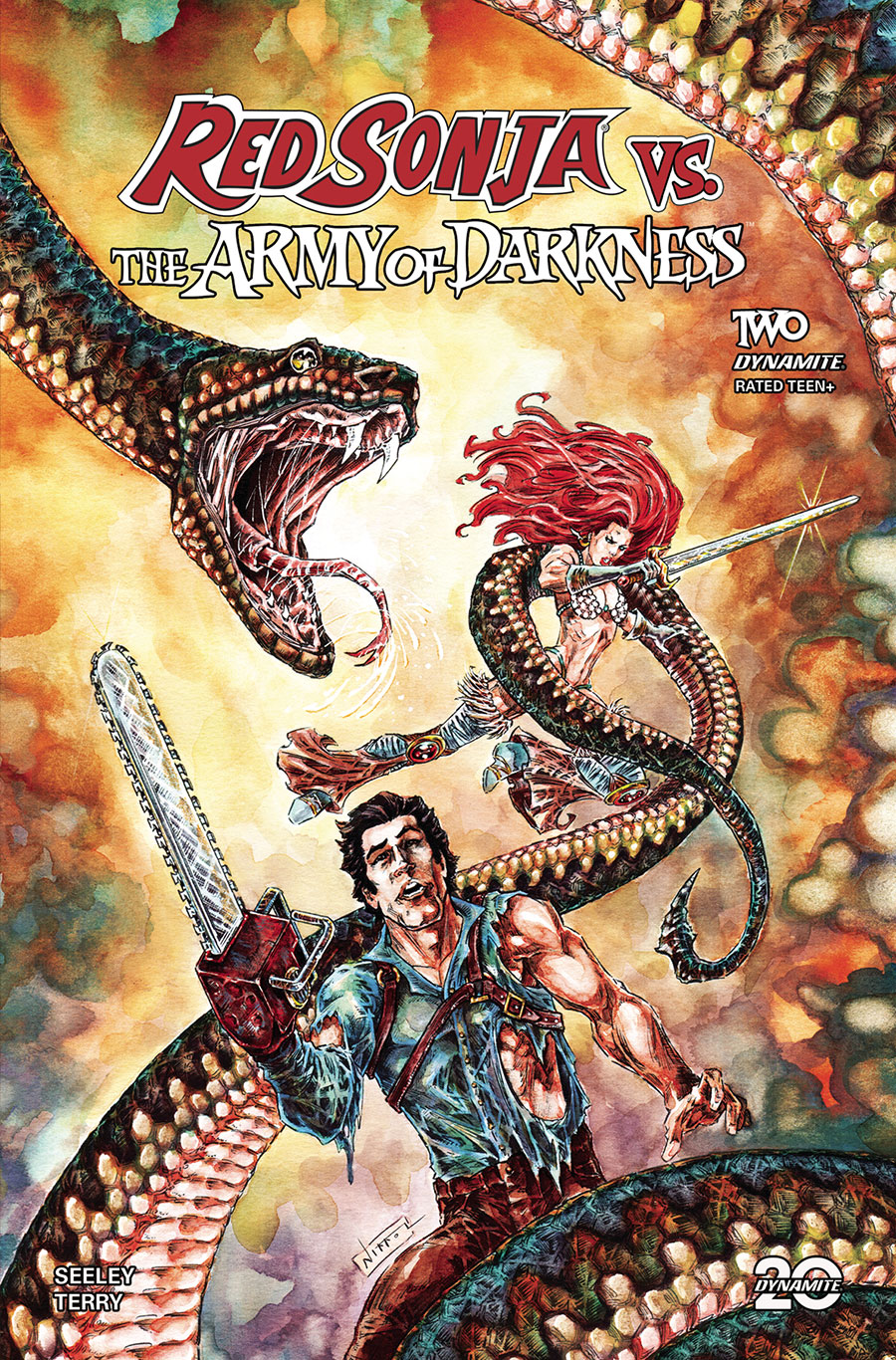 Red Sonja vs The Army Of Darkness #2 Cover D Variant Nikkol Jelenic Cover