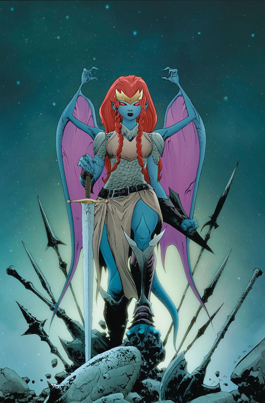 Gargoyles Demona #1 Cover N Incentive Jae Lee & June Chung Foil Virgin Cover