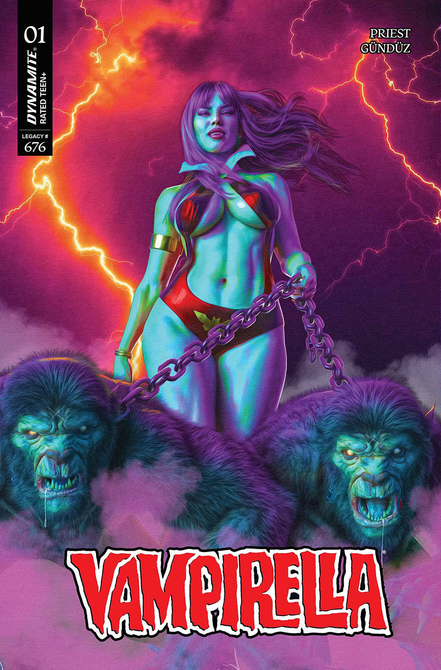 Vampirella Vol 9 #1 Cover Z-B Variant Mark Spears Purple Rain Cover