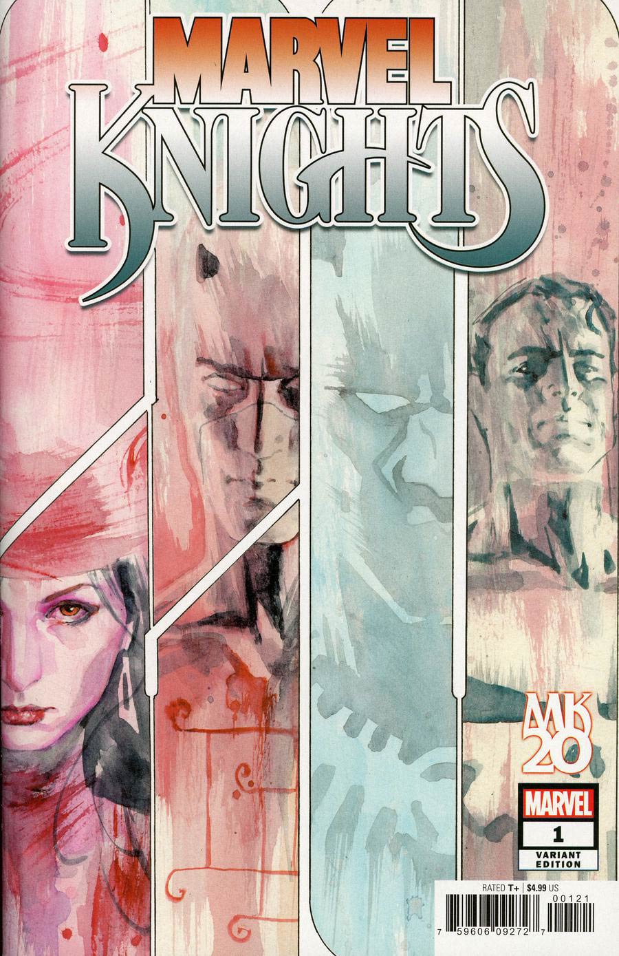 Marvel Knights 20th #1 Cover I Incentive David Mack Variant Cover Signed by David Mack (w/CoA)