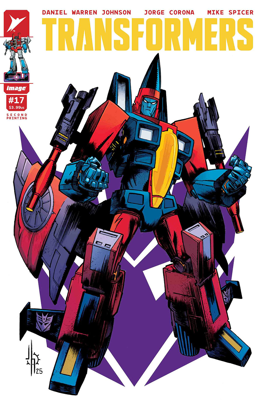 Transformers Vol 5 #17 Cover F 2nd Ptg A Jason Howard Decepticon Variant Cover