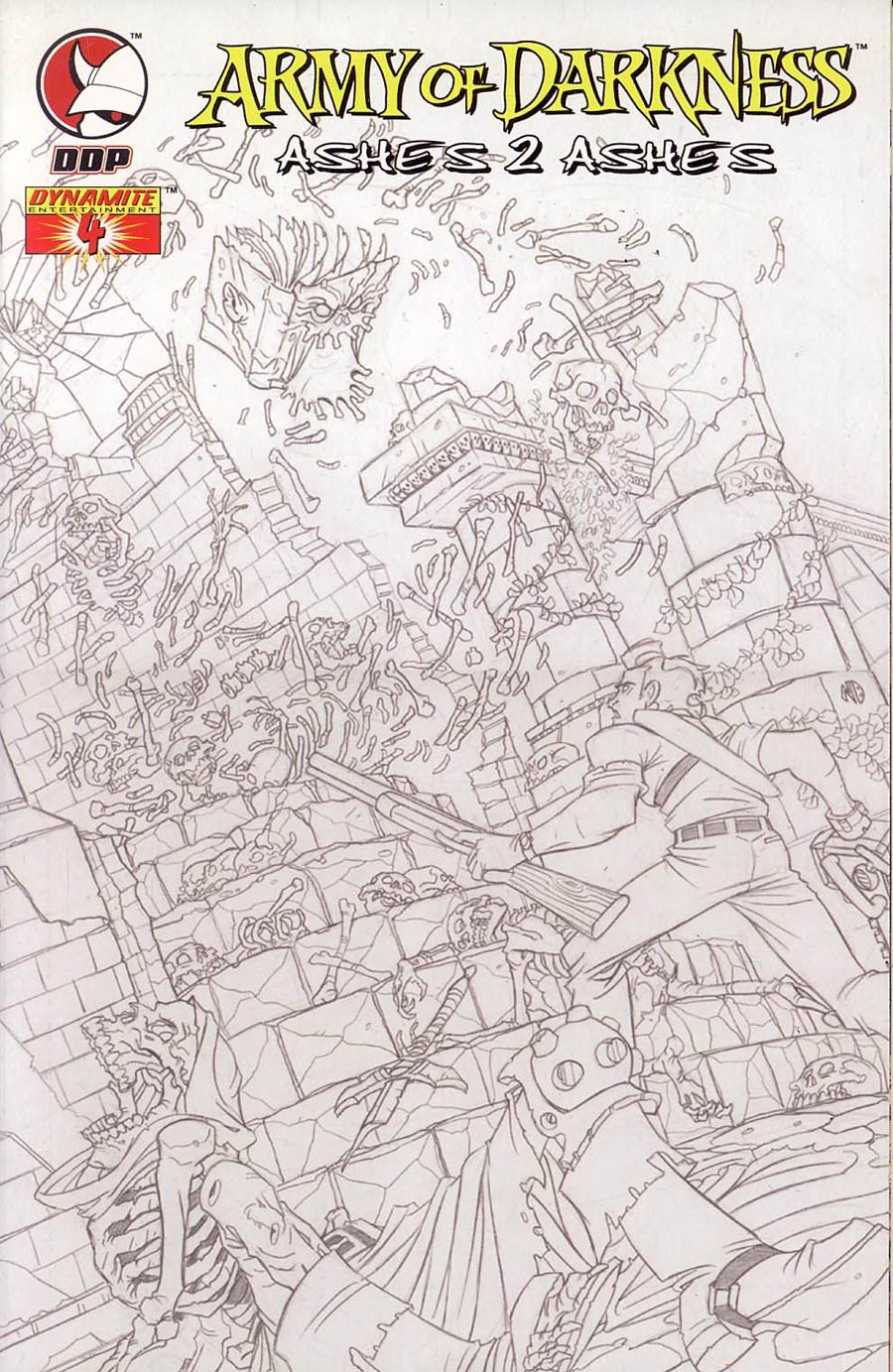 Army Of Darkness Ashes 2 Ashes #4 Cover E Incentive Bradshaw Sketch Cover