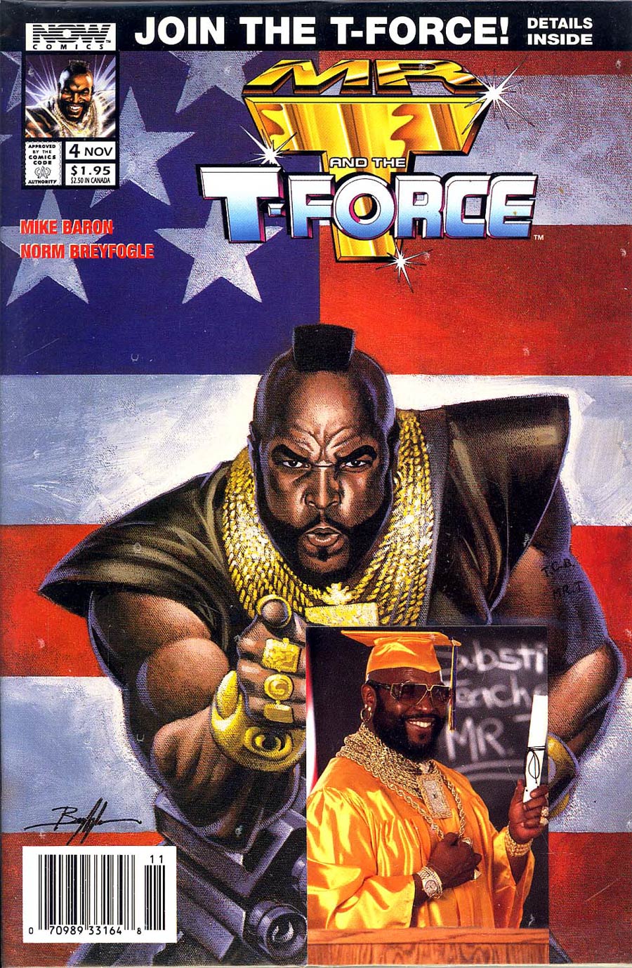 Mr T And The T-Force #4 Cover C Newsstand Edition Polybagged With Card