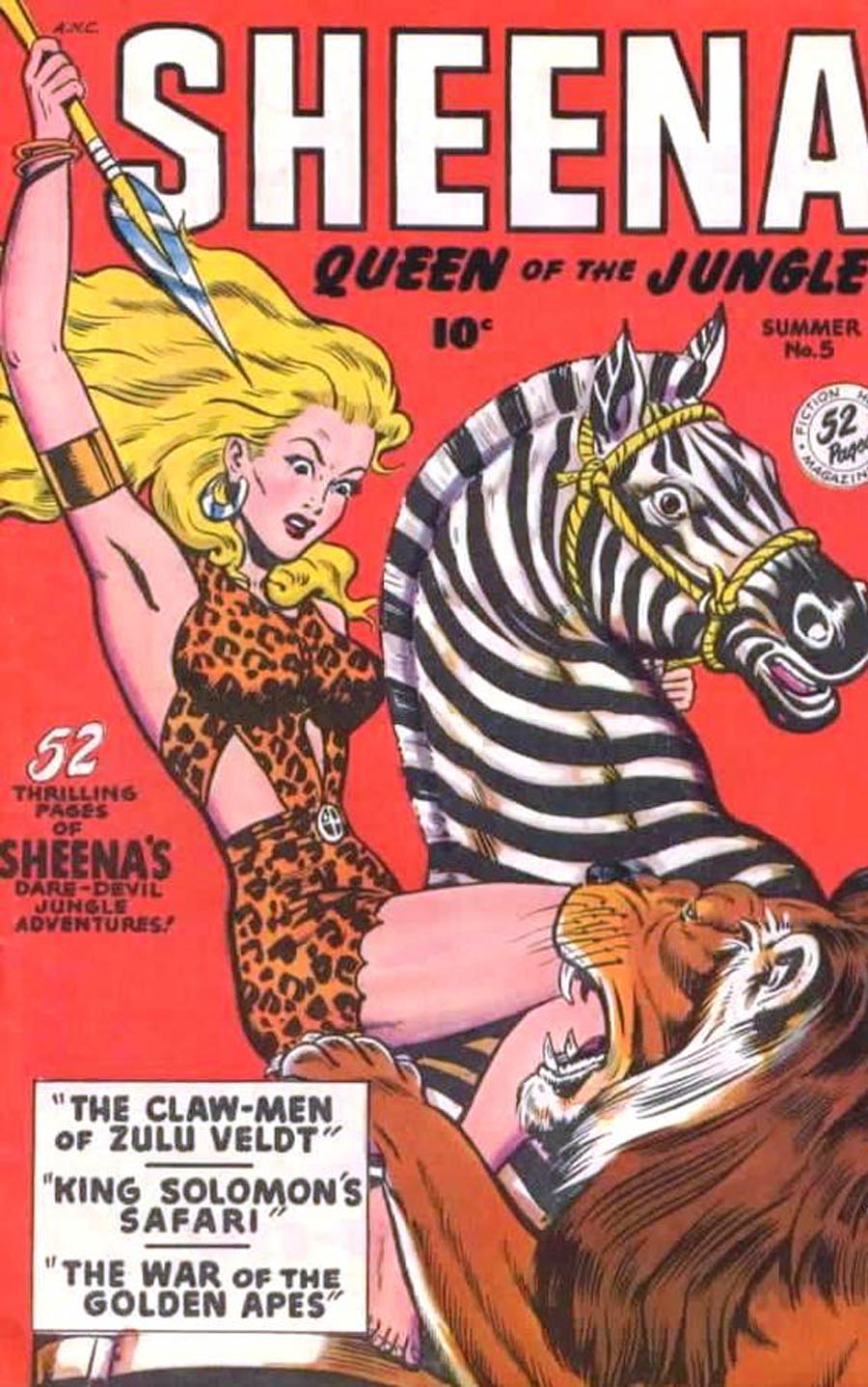 Sheena Queen Of The Jungle (Fiction House) #5