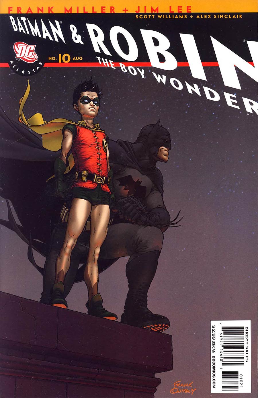 All Star Batman And Robin The Boy Wonder #10 Incentive Frank Quitely Variant Recall edition