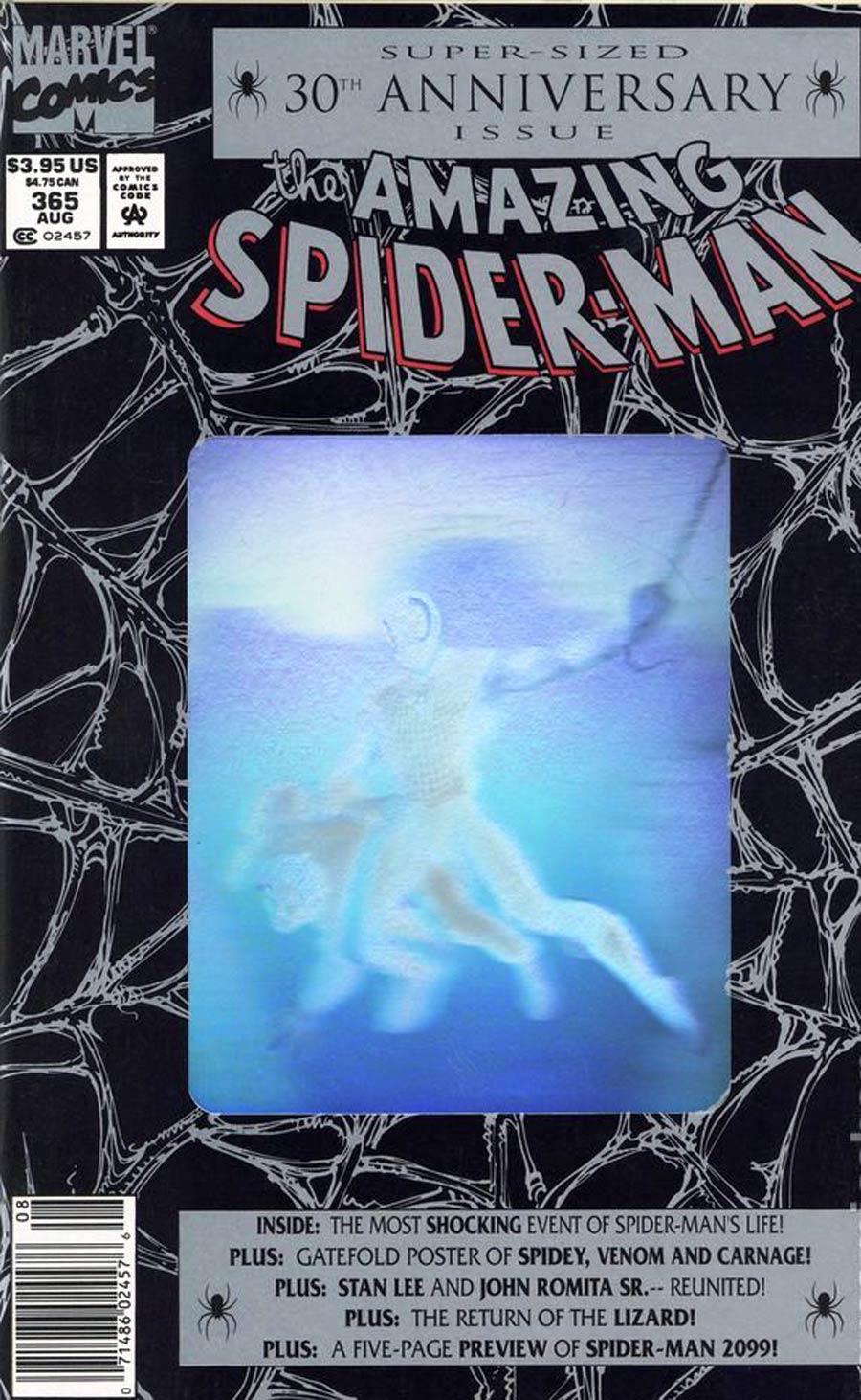 Amazing Spider-Man #365 Cover E Newsstand Edition Without Poster