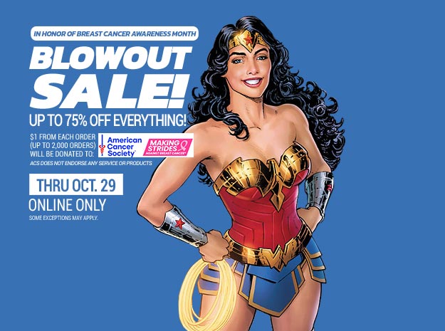 Blowout Sale! Up to 75% off everything!