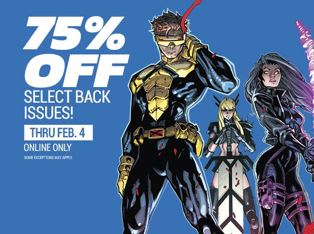 75% off select back issues