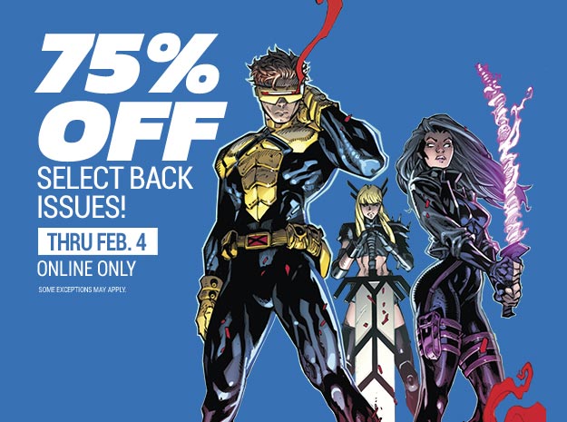 75% off select back issues