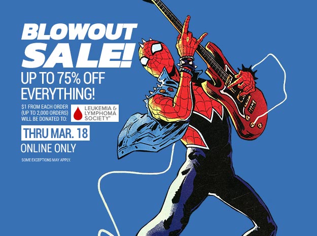 Blowout Sale! Up to 75% off everything