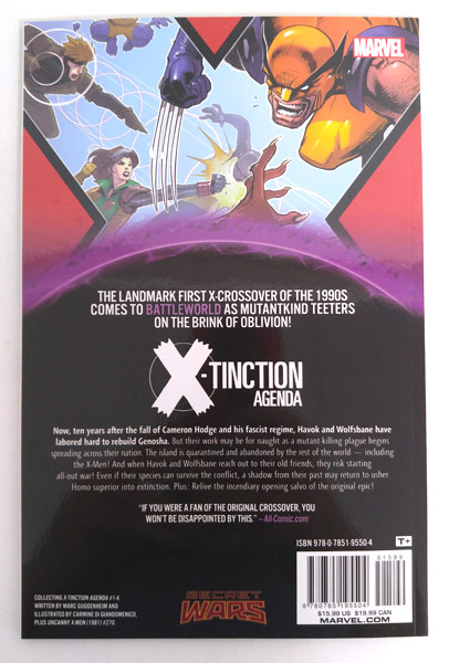 Details About Marvel Comics Secret Wars Warzones X Tinction Agenda Trade Paperback - 