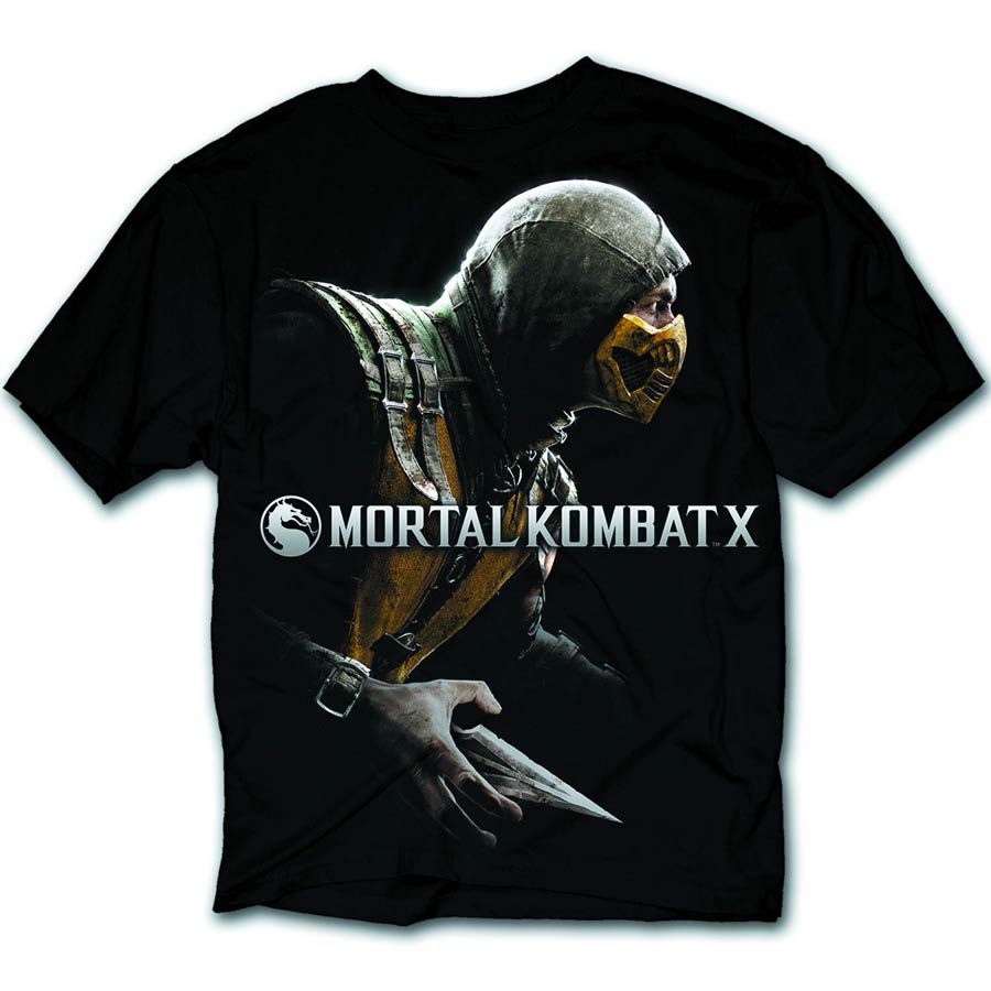 Mortal Kombat X Scorpion Black T-Shirt Large - Midtown Comics